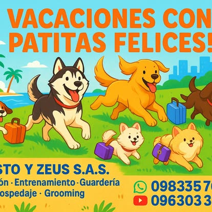Vacaciones con patitas felices — Fausto y Zeus S.A.S.